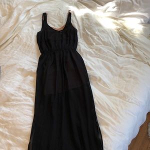 Sheer black maxi dress